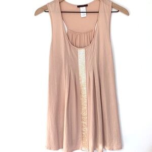 mark., Blouse front Pleats and scaled front, Sz. M